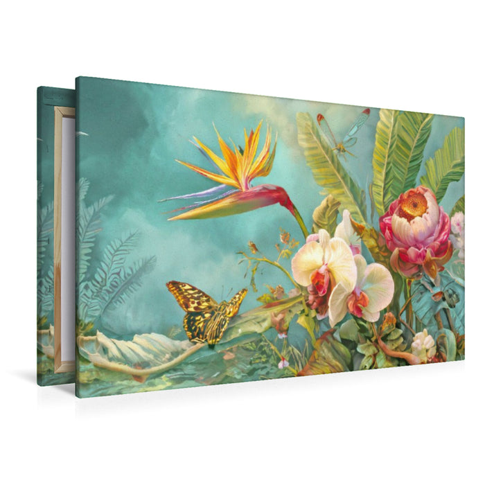 Premium Textil-Leinwand Exotische Pflanzenwelt
