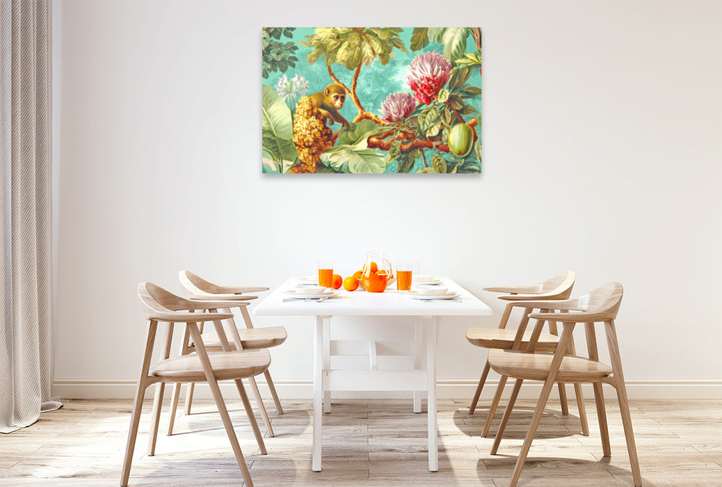 Premium Textil-Leinwand Exotische Pflanzenwelt