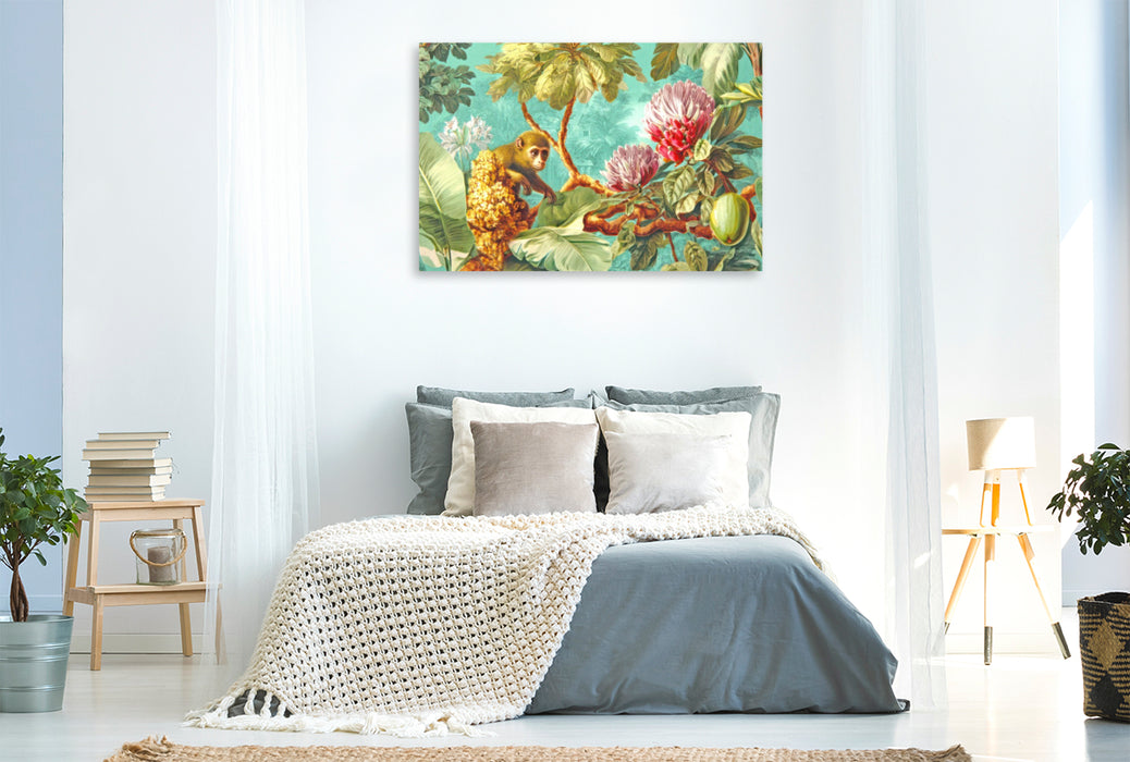 Premium Textil-Leinwand Exotische Pflanzenwelt