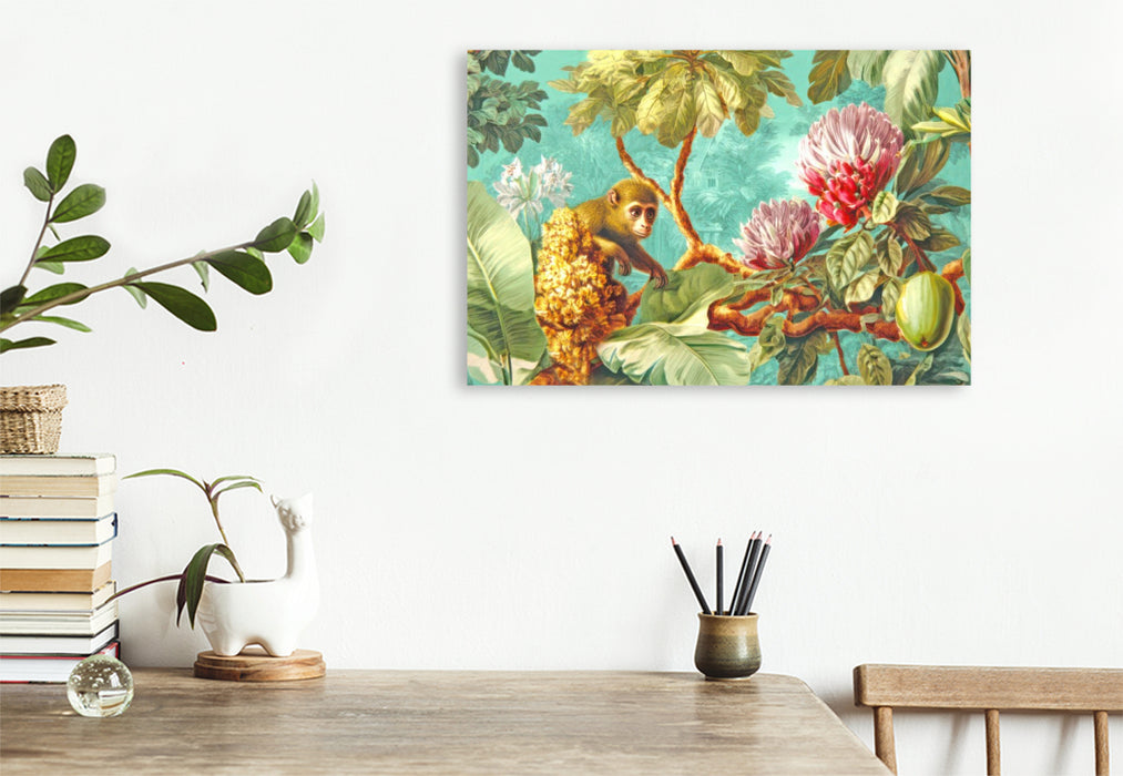 Premium Textil-Leinwand Exotische Pflanzenwelt