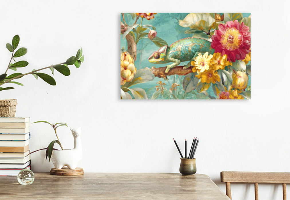 Premium Textil-Leinwand Exotische Pflanzenwelt