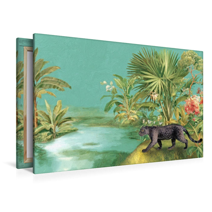 Premium Textil-Leinwand Exotische Pflanzenwelt