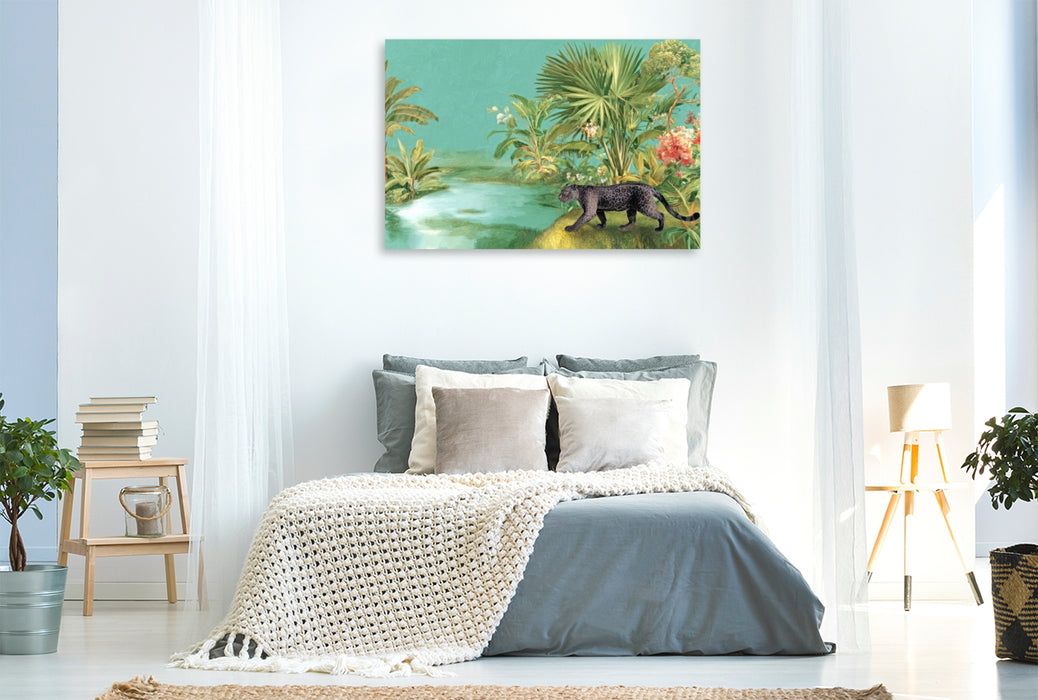 Premium Textil-Leinwand Exotische Pflanzenwelt