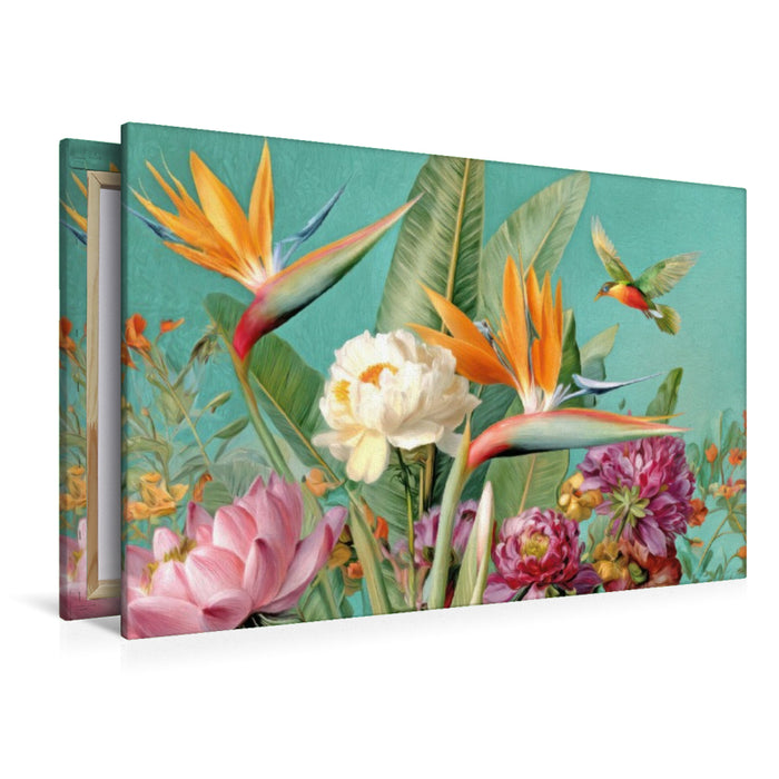 Premium Textil-Leinwand Exotische Pflanzenwelt