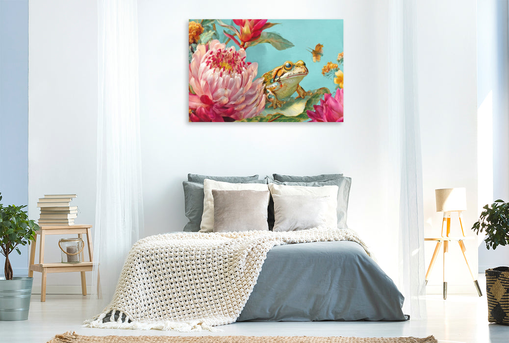 Premium Textil-Leinwand Exotische Pflanzenwelt