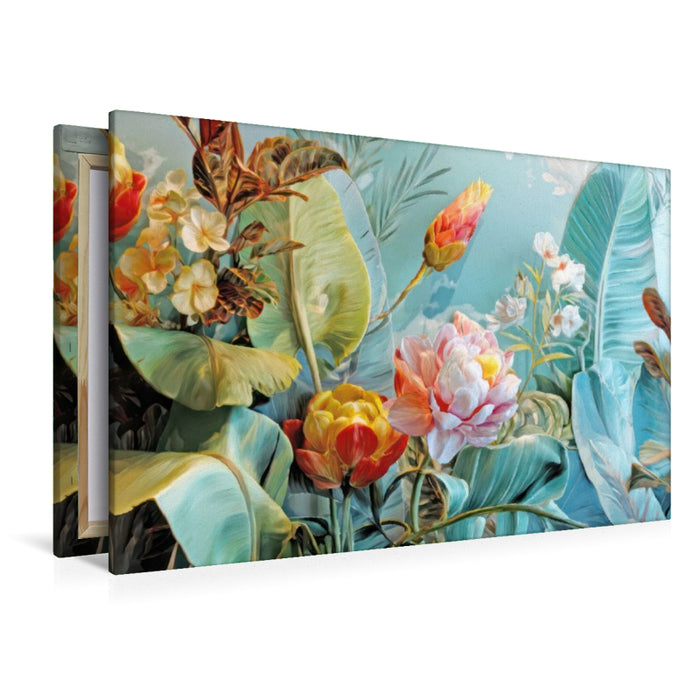 Premium Textil-Leinwand Exotische Pflanzenwelt