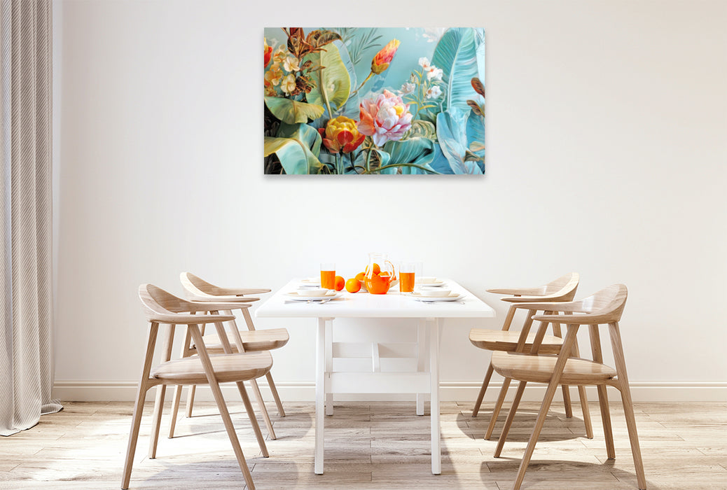 Premium Textil-Leinwand Exotische Pflanzenwelt