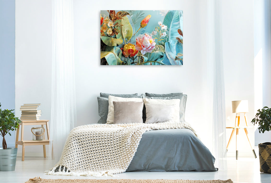 Premium Textil-Leinwand Exotische Pflanzenwelt