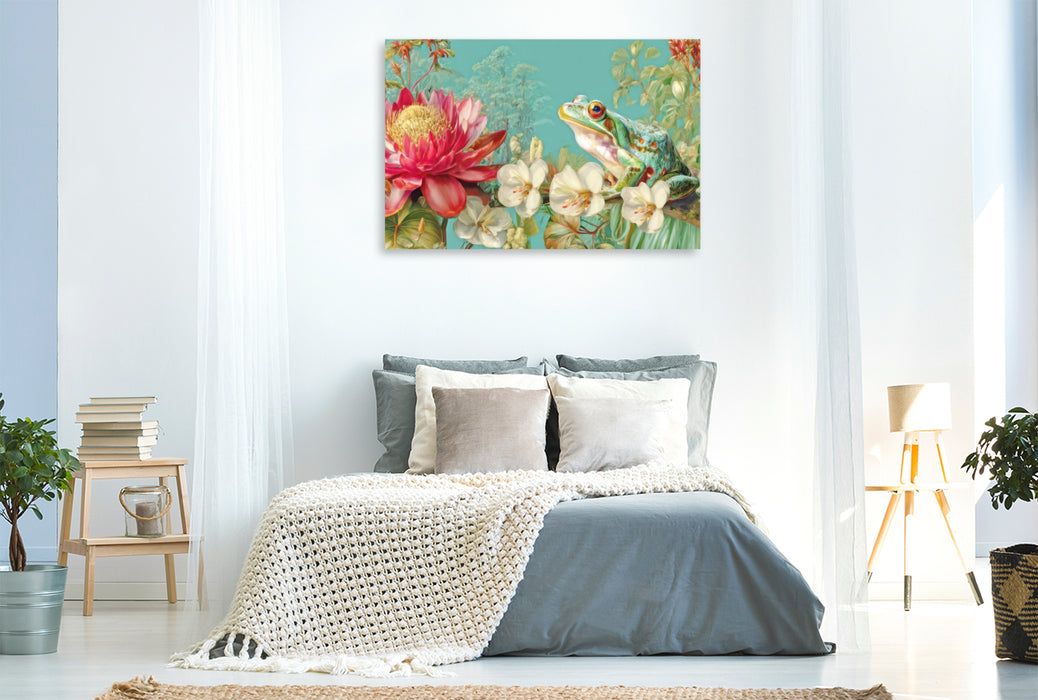 Premium Textil-Leinwand Exotische Pflanzenwelt