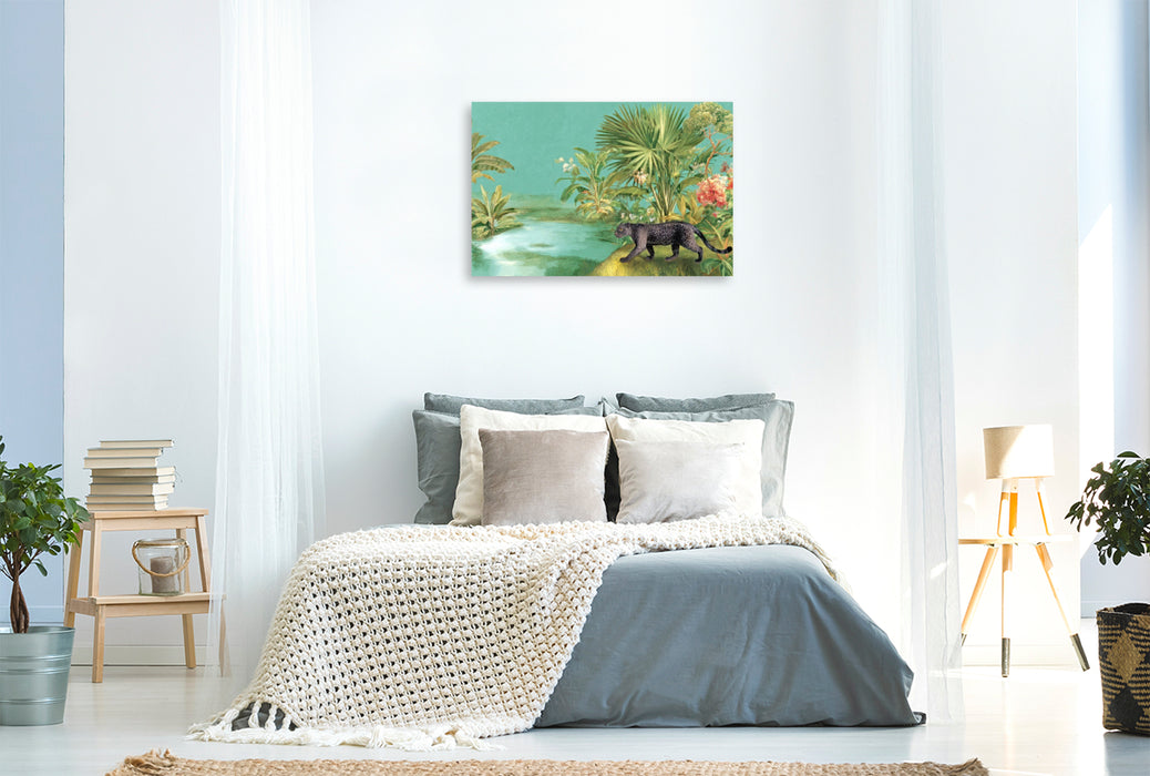 Premium Textil-Leinwand Exotische Pflanzenwelt