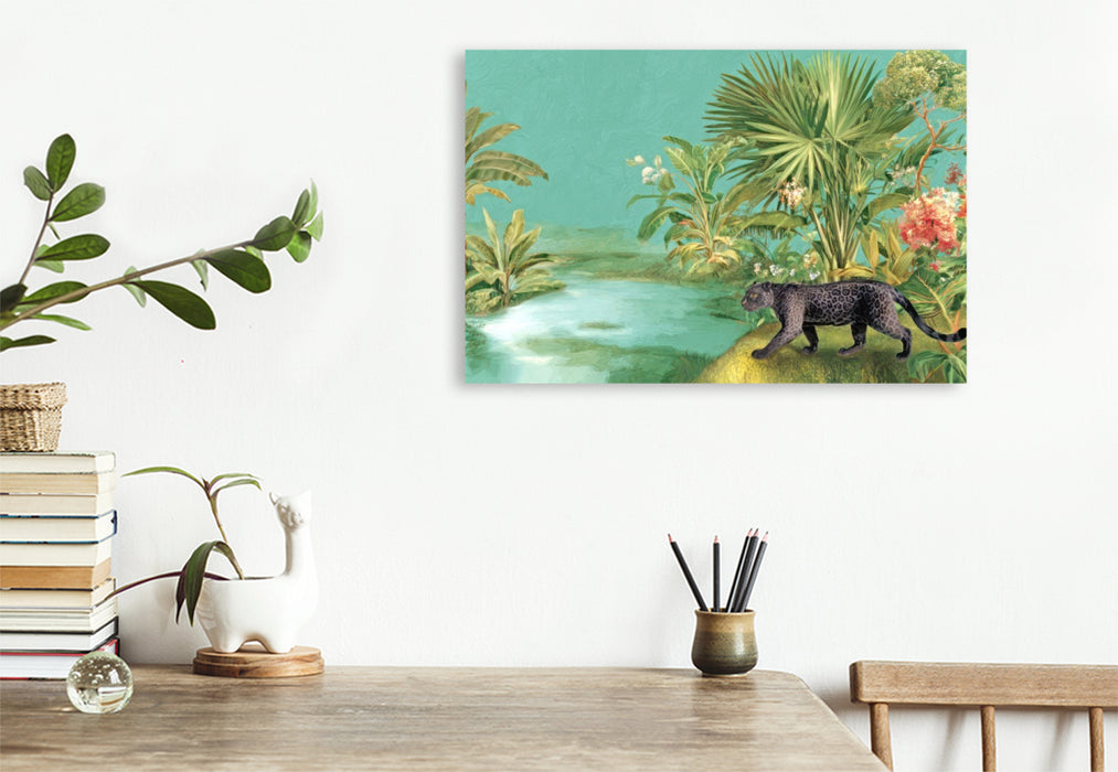Premium Textil-Leinwand Exotische Pflanzenwelt