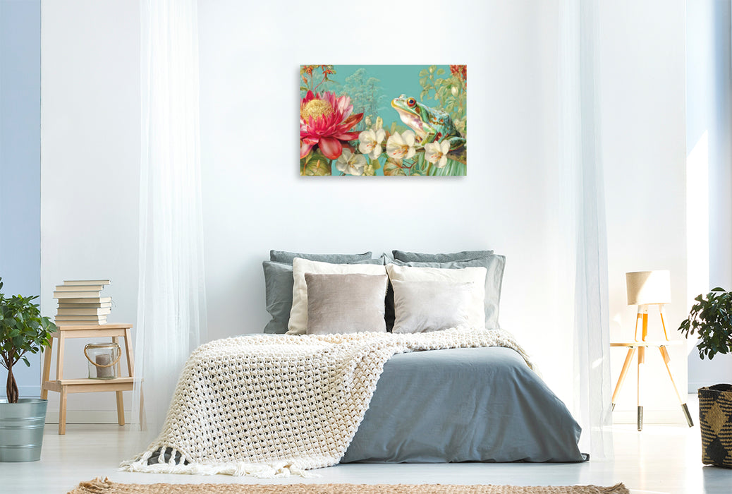 Premium Textil-Leinwand Exotische Pflanzenwelt