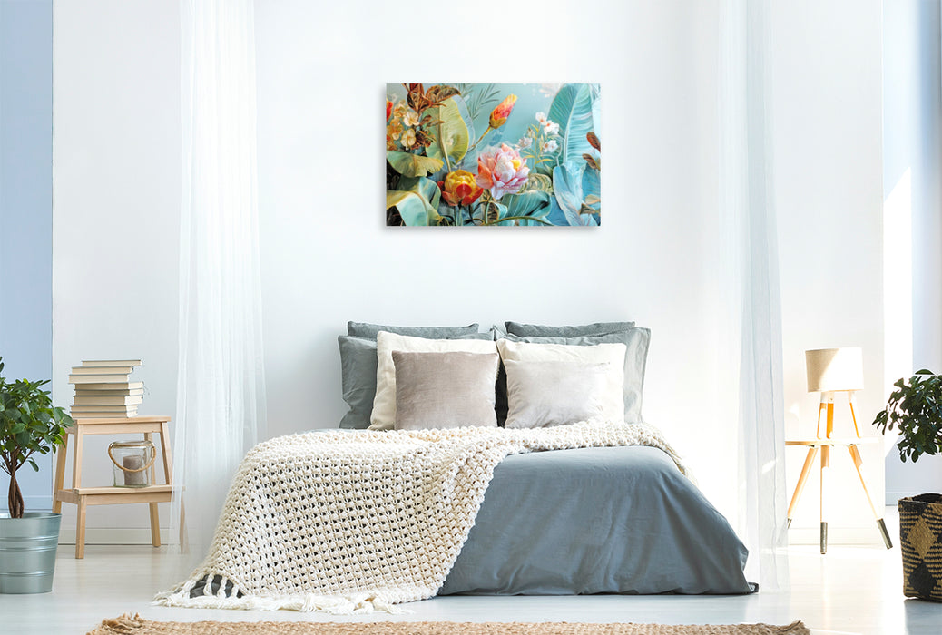 Premium Textil-Leinwand Exotische Pflanzenwelt