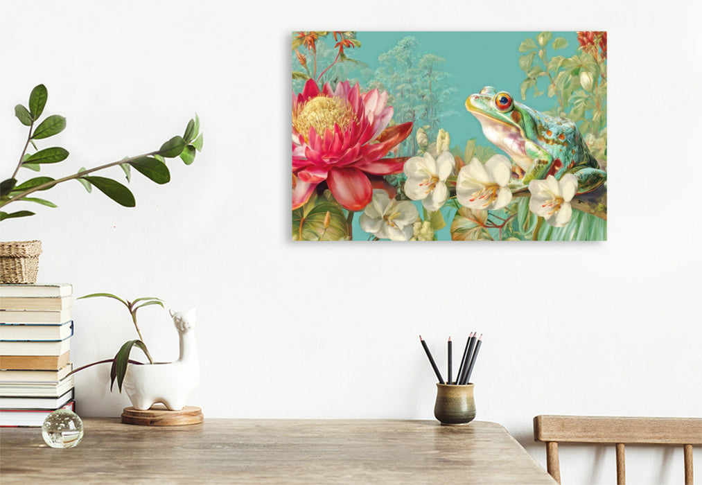 Premium Textil-Leinwand Exotische Pflanzenwelt