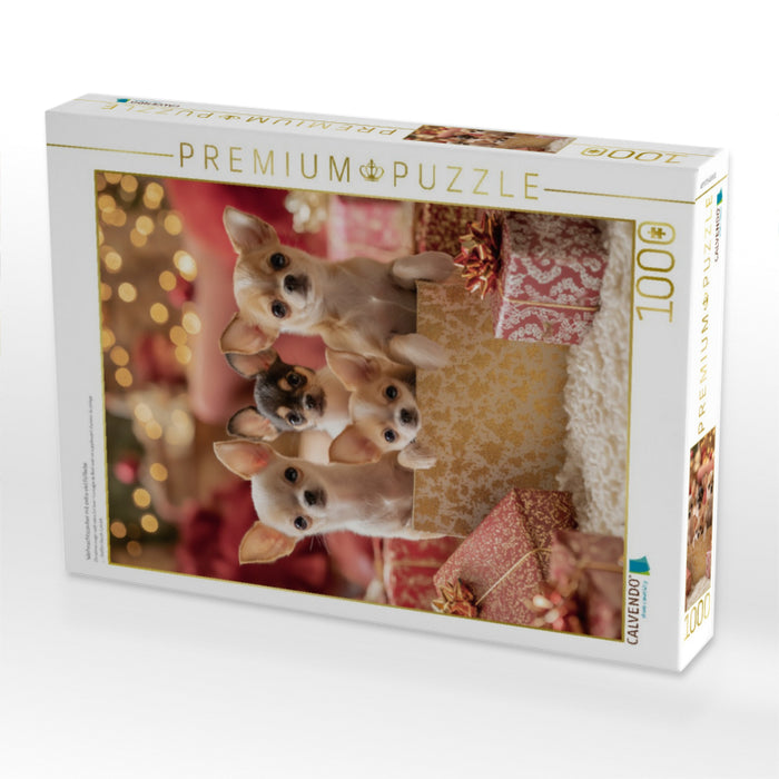 Weihnachtszauber mit extra viel Fellliebe - CALVENDO Foto-Puzzle'