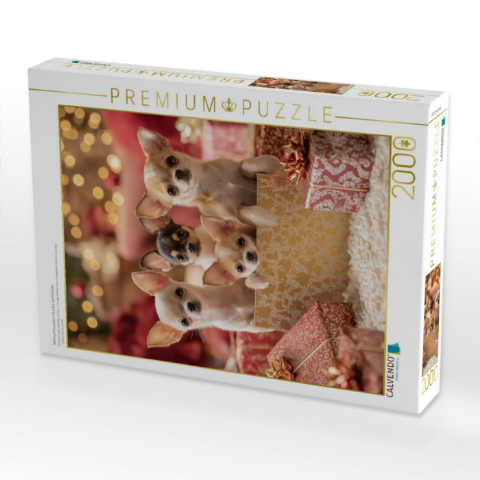 Weihnachtszauber mit extra viel Fellliebe - CALVENDO Foto-Puzzle'