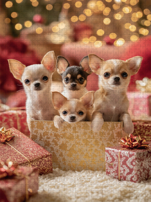 Weihnachtszauber mit extra viel Fellliebe - CALVENDO Foto-Puzzle'
