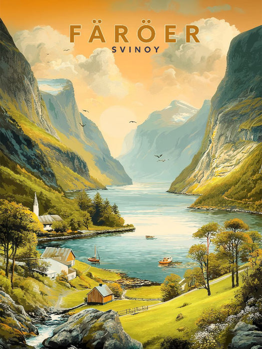 Insel Svinoy - CALVENDO Foto-Puzzle'