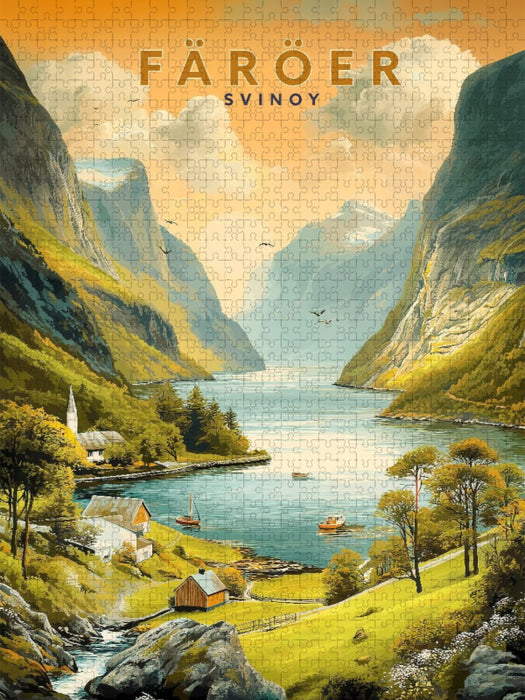 Insel Svinoy - CALVENDO Foto-Puzzle'