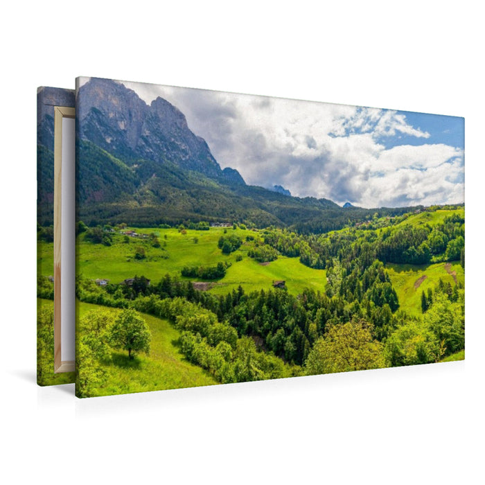 Premium Textil-Leinwand Landschaft bei Kastelruth