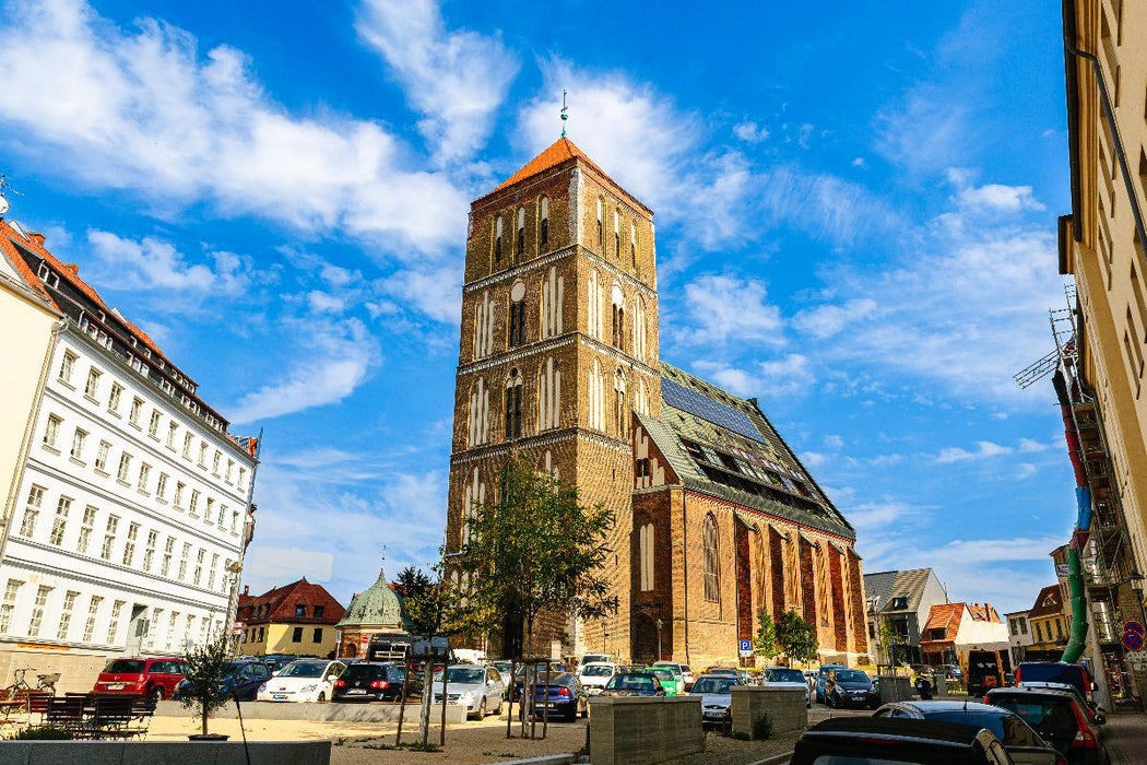 Premium Textil-Leinwand Nikolaikirche