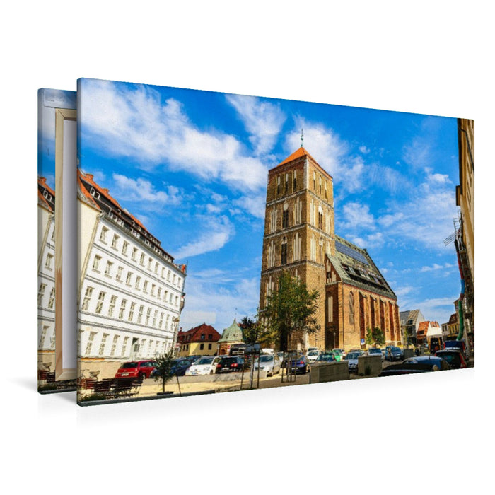 Premium Textil-Leinwand Nikolaikirche
