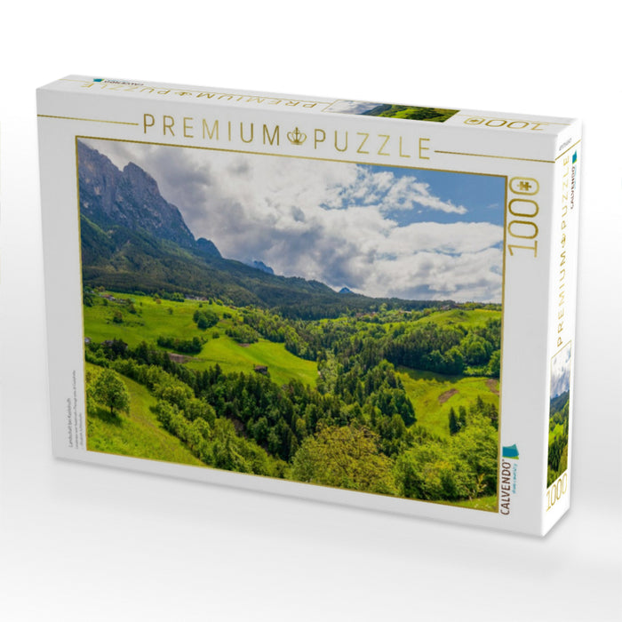 Landschaft bei Kastelruth - CALVENDO Foto-Puzzle'