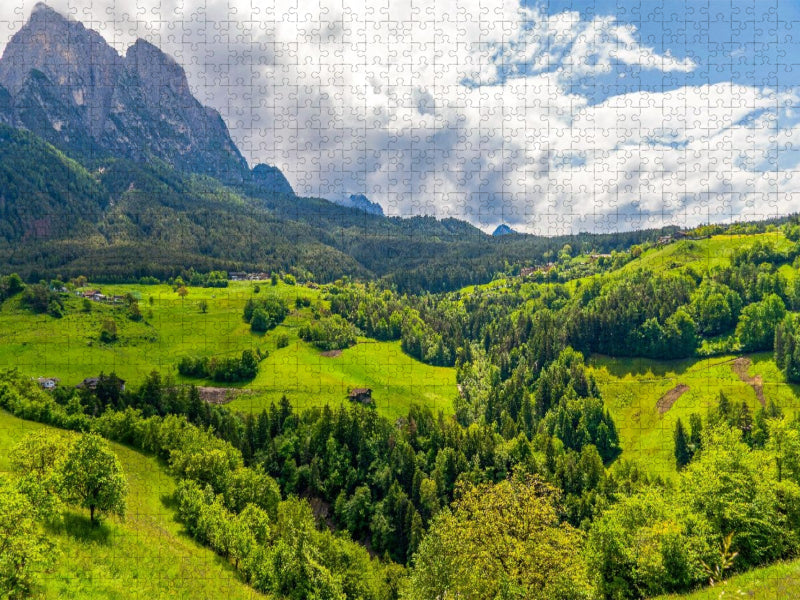 Landschaft bei Kastelruth - CALVENDO Foto-Puzzle'