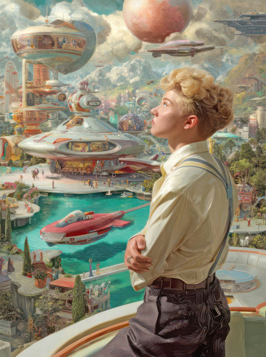 Retro-Futurismus - CALVENDO Foto-Puzzle'
