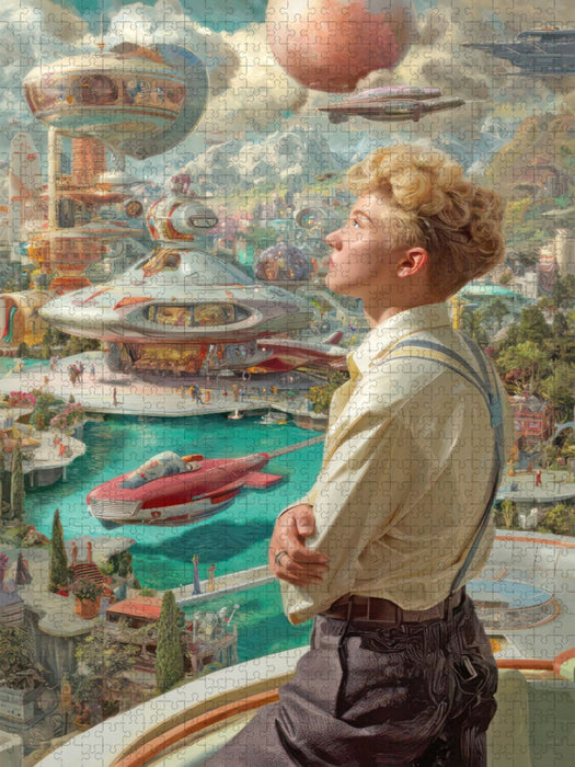 Retro-Futurismus - CALVENDO Foto-Puzzle'
