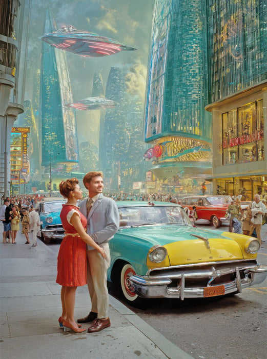 Retro-Futurismus - CALVENDO Foto-Puzzle'