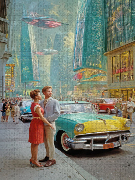 Retro-Futurismus - CALVENDO Foto-Puzzle'