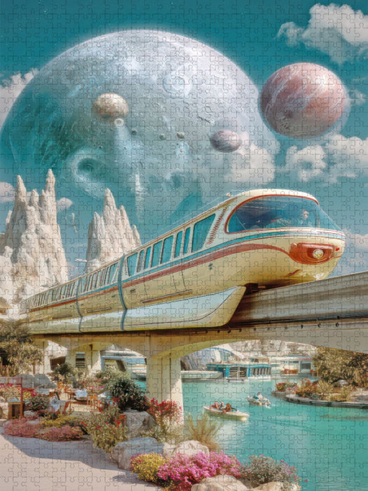 Retro-Futurismus - CALVENDO Foto-Puzzle'