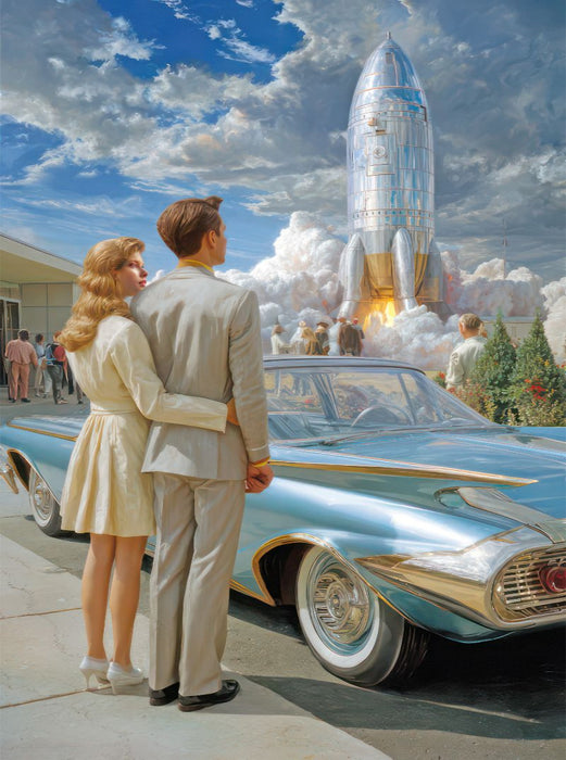 Retro-Futurismus - CALVENDO Foto-Puzzle'