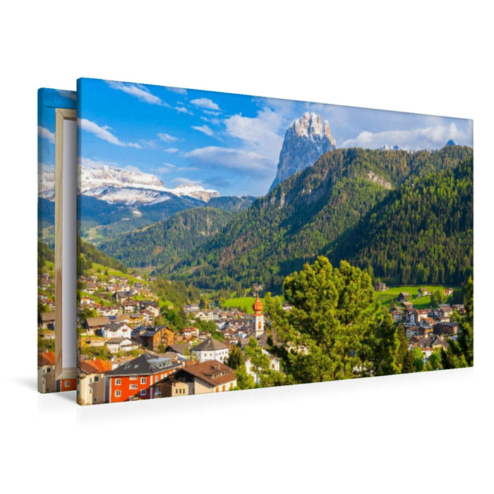 Premium Textil-Leinwand St. Ulrich in Gröden