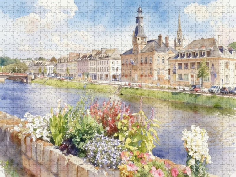 Blick auf Brest - CALVENDO Foto-Puzzle'
