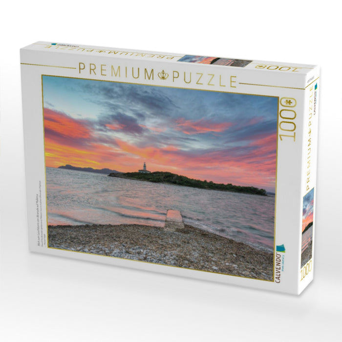 Blick zum Leuchtturm von Alcanada auf Mallorca - CALVENDO Foto-Puzzle'