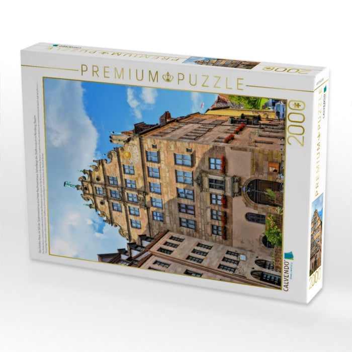 Das Fembo-Haus, im Stil der Spätrenaissance errichtete Kaufmannshaus, beherbergt das Stadtmuseum in Nürnberg, Bayern - CALVENDO Foto-Puzzle'