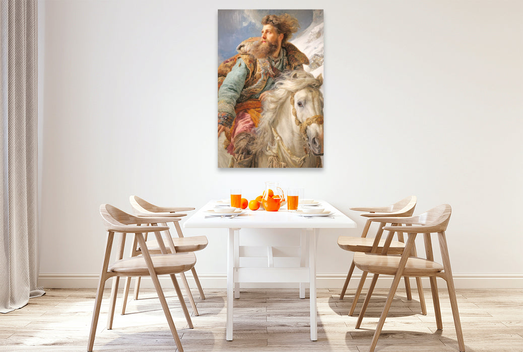 Premium Textil-Leinwand Pferdeliebe