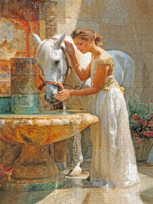 Pferdeliebe - CALVENDO Foto-Puzzle'