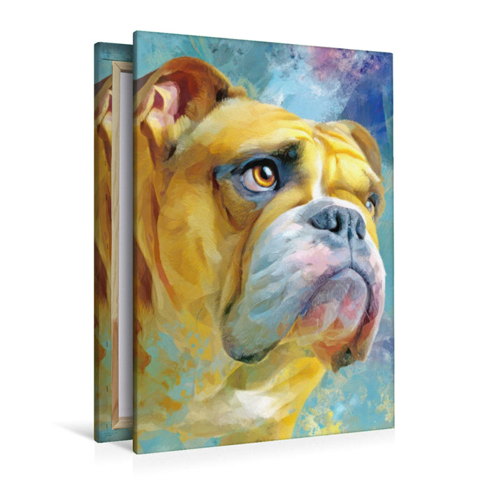 Premium Textil-Leinwand Neo expressive Tierportraits