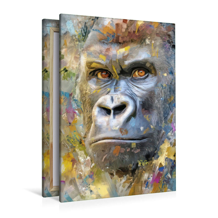 Premium Textil-Leinwand Neo expressive Tierportraits