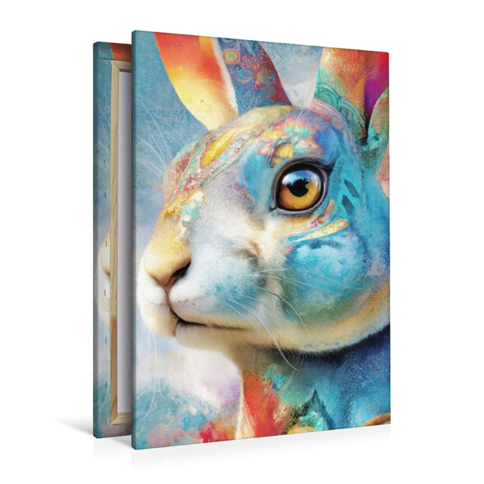 Premium Textil-Leinwand Neo expressive Tierportraits