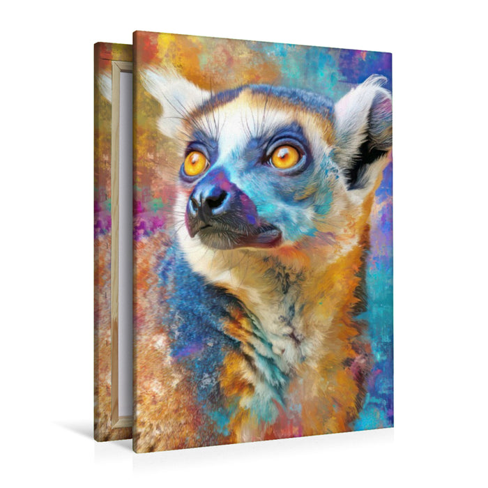 Premium Textil-Leinwand Neo expressive Tierportraits