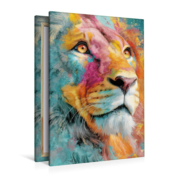 Premium Textil-Leinwand Neo expressive Tierportraits