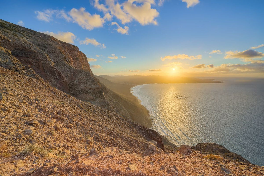 Premium Textil-Leinwand Mirador Rincón de Haría auf Lanzarote
