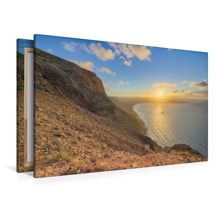 Premium Textil-Leinwand Mirador Rincón de Haría auf Lanzarote
