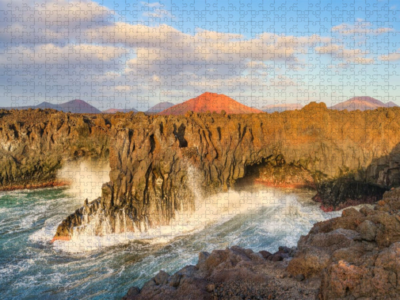 Los Hervideros auf Lanzarote - CALVENDO Foto-Puzzle'