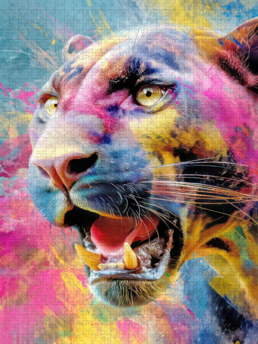 Neo expressive Tierportraits - CALVENDO Foto-Puzzle'