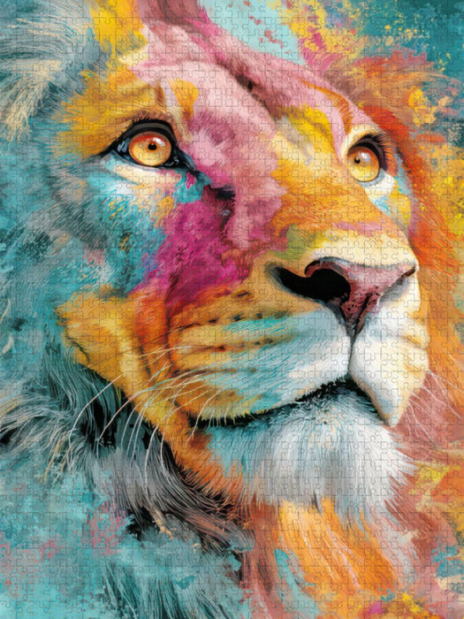 Neo expressive Tierportraits - CALVENDO Foto-Puzzle'